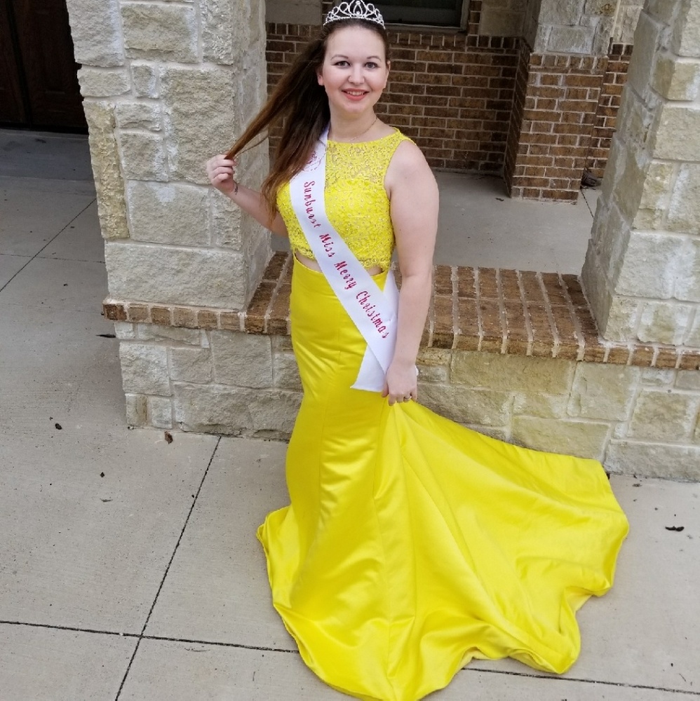Yellow two piece